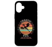 Chaotic Evil: Where The XP Vintage D20 Dragon RPG Gamer Carcasa para iPhone 16 Plus
