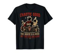 Chaotic Good Dad D20 Dados RPG Gamer Divertido Día del Padre G amiseta