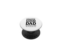 Chaotic Good Dad: La casa es un Desastre, Padre Divertido PopSockets PopGrip Adhesivo