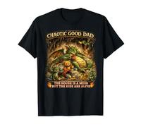Chaotic Good Dad La casa es un Desastre Pero los niños están Vivos Camiseta