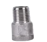 CHAOUYYZ 1/8", 1/4", 3/8" Reductor Redondo Bspt Hembraho de 1/2", 3/4", 1", 1-1/4", 1-1/2", 2", Conector para Tubería de Plomería de Acero Inoxidable 304/Bspt Female To Male/1L4 To 1L4 Inch
