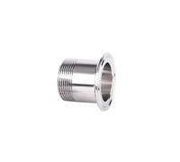 CHAOUYYZ 1 Adaptador de Tubería con Roscaho Tri Clamp de Dn8, Dn15, Dn20, Dn25 Y Dn32 Bsp de Acero Inoxidable Sanitario Ss316 de 1/2", 3/4", 1" Y 1-1/4"/ Color/Dn40 * Ferrule 64
