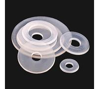 CHAOUYYZ 100 Arandelas de Nailon, Juntas Espaciadoras Planas, Arandelas de Plástico Blancas, Juntas de Anillo M3/M3.5/M4 M5 M5.8 M6 M8 M10 M12 M14 M16-M22./M5 * 7.5 * 1Mm/100Pcs