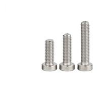 CHAOUYYZ 3-50 Piezas M2/M2.5/M3/M4/M5/M6/M8/M10, Acero Inoxidable 304 A2-70, Din7984, con Hexágono Interior Delgado Tornillo de Cabeza Allen de Perfil Bajo Y Corto/Stainless Steel 304/35Mm_M8 5Pcs
