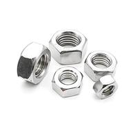 CHAOUYYZ 50/100 Unidades* M1 M1.2 M1.4 M1.6 M2 M2.5 M3/M3.5 M4 M5 M6 M8 Tuerca Hexagonal M10 M12 M16 M20 M24 Din934 Ss 304/100Pcs/M1.6 Brass