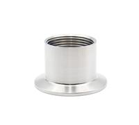 CHAOUYYZ Adaptador de Rosca Hembra Bspt de Acero Inoxidable 304, Accesorios de Tubería con Férula de Acero Inoxidable Sanitario, Adaptador de Triple Abrazadera de 1/2" Dn15, Dn20, Dn25, Dn32, Dn40/ Co