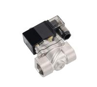 CHAOUYYZ Válvula Solenoide de Acero Inoxidable de 1/2", Normalmente Cerrada Válvula Solenoide Impermeable Dn15 con Indicador Led de Potencia, 24 V, 12 V, 220 V Y 110 V/Bsp_240Vac_Nbr-Seal/1/2"