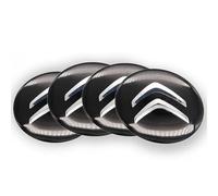 CHAOWEIFB 4 Piezas Coche Rueda Centro Tapas Pegatinas para Citroen Berlingo 2018-2023, Tapas Centro Cubo Coche Pegatina Cubierta Tapacubos de Coche Modificado,65mm