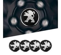 CHAOWEIFB 4 Piezas Coche Rueda Centro Tapas Pegatinas para Peugeot Partner III Van 2019-, Tapas Centro Cubo Coche Pegatina Cubierta Tapacubos de Coche Modificado,50mm