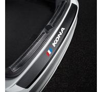 CHAOWEIFB Protector de Parachoques Trasero para Hyundai Kona II SUV 2024, Carbono Fibra Protección Borde de Carga Protector de Umbral de Puerta Accesorios