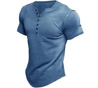 CHAOYI Camisa simple con cuello en V para hombre, camiseta estampada para hombre, manga corta, camisetas de gran tamaño, camisa para hombre, 5XL, hombre-7kou-HZY220710-5, talla europea M