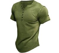 CHAOYI Camisa simple con cuello en V para hombre, camiseta estampada para hombre, manga corta, camisetas de gran tamaño, camisa para hombre, 5XL, hombre-7kou-HZY220710-3, talla europea M