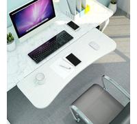 Chaoyilian Bandeja Teclado Debajo Mesa,ExtensióN De Escritorio ErgonóMica,Bandeja De Teclado Plegable,Soporte Extensor De Escritorio,Plegable A 90 °,ExtensióN De Mesa para Trabajar,Estudiar Y Jugar