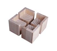 Chaoyilian Elevadores De Muebles De Madera, Tacos Elevadores Cuadrados Macizos Para Mesa, Cama Y Sofá, Paquete De 4 Unidades