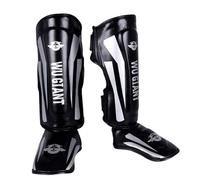 Chaoyilian Espinilleras de Boxeo,Kick Boxing Espinilleras,Espinilleras Kick Boxing Protección,Protectores De Piernas para Artes Marciales,Unisex,Protector de Piernas,para Sparring y Boxeo