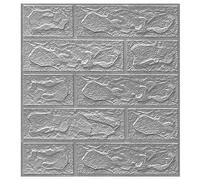 Chaoyilian Rollo de papel tapiz autoadhesivo impermeable de espuma 3D,Paneles de pared 3D Autoadhesivo,Impermeable,Aislamiento acústico,Para Cocina Baño Decoración del Hogar