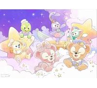 Chaozhirui Kit de bordado de punto de cruz: Oso, conejo y zorro de dibujos animados en un mundo de cuento de hadas, 11CT, estampado popular, kit de punto de cruz - 40 x 50 cm