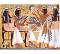 Chaozhirui Kit de punto de cruz estampado con figuras del antiguo Egipto, 11 ct, para adultos y principiantes, bordado fácil hecho a mano,40X50CM