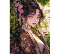 Chaozhirui Kit de punto de cruz impreso, 11 quilates, 3 hebras-40 * 50CM, kit de bordado hecho a mano, kit de bordado de punto de cruz, kit para principiantes (niña clásica de dibujos animados, G)