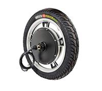 CHAOZHU Bicicleta Eléctrica con Motor de Buje sin Escobillas Rueda con Neumático Inflable, 36V/48V, 500W/750W/1000W, 14"/16"/20 (Rueda Delantera de 16 Pulgadas)