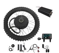 CHAOZHU Kit de Conversión de Rueda Trasera para Bicicleta Eléctrica, Motor de Buje QS, 48V-72V, 5000-8000W, 17" -21", 3.5T/5T, 155mm (Kits de Ruedas motorizadas de 3.5 T, 17 Pulgadas Off-Road)