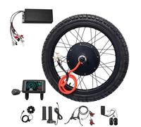 CHAOZHU Kit de Conversión de Rueda Trasera para Bicicleta Eléctrica, Motor de Buje QS, 48V-72V, 5000-8000W, 17" -21", 3.5T/5T, 155mm (Kits de Ruedas motorizadas de 3.5 T, 21 Pulgadas Todo Terreno)