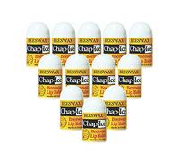 Chap-Ice® Mini bálsamo labial de 12 cuentas de cera de abejas, bálsamo labial con aceite de coco para secar, labios agrietados, fabricado en Estados Unidos, mini bálsamo labial de 12 cuentas con sabor