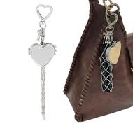 Chap Stick Key Chain Holder - Metal Bag Charm Mirror Chap Stick Key Chain Holder, Lip | Gloss Keychain For Women Teen Handbag 19,5 cm/7,68 Office Travel Camping Birthday Stocking Stuffers Makeup