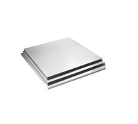 Chapa Acero Inoxidable Placa cuadrada de acero inoxidable 316L pulida en varios tamaños(50x50x10mm 2pcs)