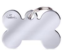 Chapa Basic Hueso Grande Personalizada para Perros y Gatos