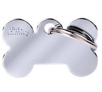 Chapa Basic Hueso Pequeño Personalizada para Perros y Gatos