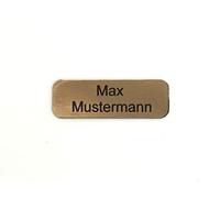 chapa buzón personalizada | Placa grabada personalizada autoadhesiva | nombre y número | Muchas tallas | Resistente a la intemperie | Grabado láser (6x2cm Redondo, Oro-Negro)