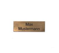 chapa buzón personalizada | Placa grabada personalizada autoadhesiva | nombre y número | Muchas tallas | Resistente a la intemperie | Grabado láser (6x2cm Rectángulo, Oro-Negro)