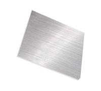 Chapa de acero plana de 0,2-3 mm de espesor, chapa cuadrada de acero inoxidable 304, placa pulida de metal cepillado, 1 pieza(0.5x200x200mm)