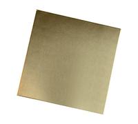 Chapa de latón, Placa de cobre amarillo 100x100m m 0.8-5m la hoja H62 for fabricación piezas pequeñas(Thick:4Mm)