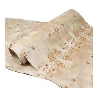 Chapa De Madera De Álamo Blanco | Con Papel Kraft for Muebles, Guitarra, Estéreo, Aproximadamente 55 Cm X 2,5 M, 0,25 Mm De Grosor.(56x250cm 1pc)
