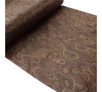Chapa De Madera De Ingeniería De Ébano Burl | For decoración de muebles y renovación de interiores.