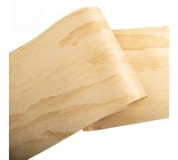Chapa de madera de pino neozelandés de corte rotatorio natural de 250 x 58 cm con veta veteada for proyectos de bricolaje, muebles, puertas de armarios y paneles de pared.