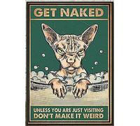 Chapa De Metal À Moins Que Vous Ne Soyez De Passage, Ne Faites Pas Comme Si C'Était Un Chat Bizarre Hermosa Letreros De Chapa Vendimia Póster Decoración Para Cocina Juegos Exteriore S