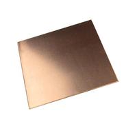 Chapa metálica de cobre, Placa de hoja cobre Cu 99,99% 0,01-0,8 mm for investigación(0.6x100x100mm 1pc)
