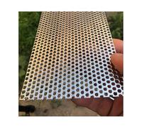 Chapa perforada redonda de acero inoxidable 304, chapa plateada 0,8mm, varios tamaños for rejilla ventilación y bricolaje(3mm Mesh,35x35cm)