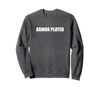 Chapado en Armadura Sudadera, Unisex para Adultos, Jaspeado Oscuro, L