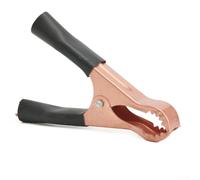 Chapado en cobre para pinzas de cocodrilo de 25 mm para prueba de batería | Mandíbulas chapadas en cobre, apertura máxima de 25 mm, tensión de resorte gruesa, par rojo negro, prueba eléctrica