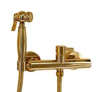 Chapado en oro de titanio, exento de perforación, bidé frío y caliente, baño, ducha, inodoro, limpiador a chorro, pulverizador portátil (color)