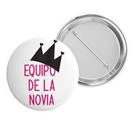 Chapas Alfileres despedida de soltera - Regalos despedida amiga - alfileres boda para invitados - kit despedida de soltera - accesorios novia despedida (Corona)