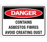 Chapas Metalicas Peligro Contiene Fibras De Amianto Evitar Su Creación Exquisita Y Hermosa Letrero Metálico Divertido Placas Metálicas para Casa Campo Garaje Taberna 20X30Cm