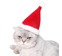 Chapearu De Papá Nroel Porur Animal RDe Compañía - Chappeau Dee Noeël Aniemal Deee Eompagnie, Sombrero de Norel para Perro, Gato, Cachorro, Sombrero De Padre Navidad Dulce Miedo Pequeños Animales P