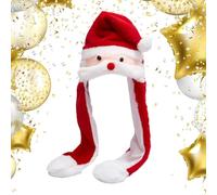 Chapeau à Oreilles Mobiles - Coiffe Peluche Noël Animée | Chapeau Mignon Oreilles Animées | Accessoire Déguisement pour Créateurs Contenu Fêtes Festivals Événements Vidéo