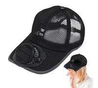 Chapeau Avec ventilateur Solaire- Polyester Standard Size | Chapeau de Avec ventilateur with Built In Cooling Fan Breathable UV Protection Design, Outdoor Travel Cycling Beach Usesoleil d’été