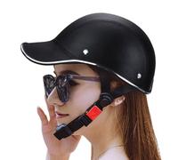 Chapeaux De Moto - Gorra de béisbol retro de cara abierta Sombrero de media seguridad | Protección de La Tête Réglable Équipement D'équitation D'extérieur Pour Adultes Cyclisme Et Sports, Planche À